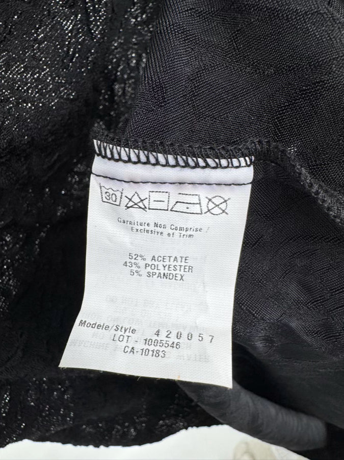 CARTISE Size 12 Black Textured Dress NWT