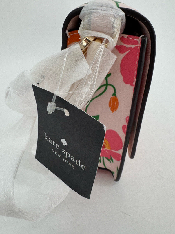 KATE SPADE Pink Leather Floral Madison Flap Crossbody Bag NWT