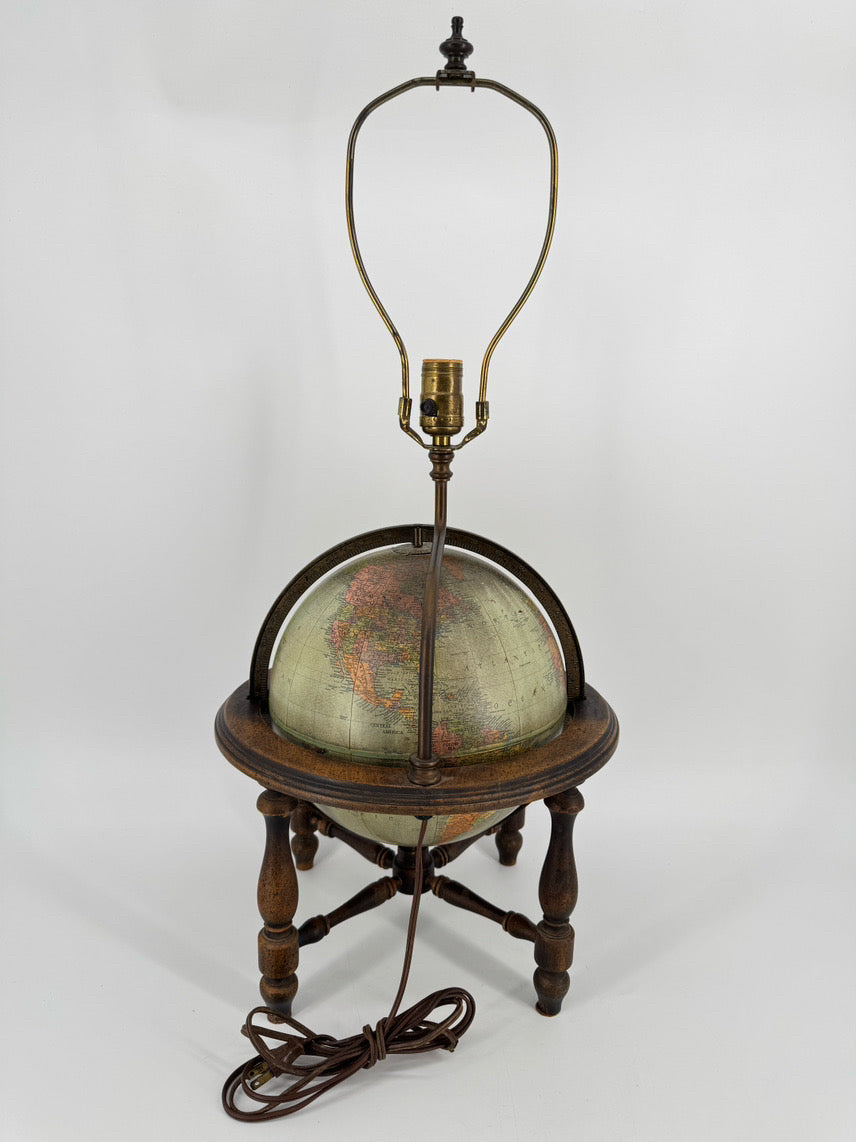 VINTAGE Globe Lamp