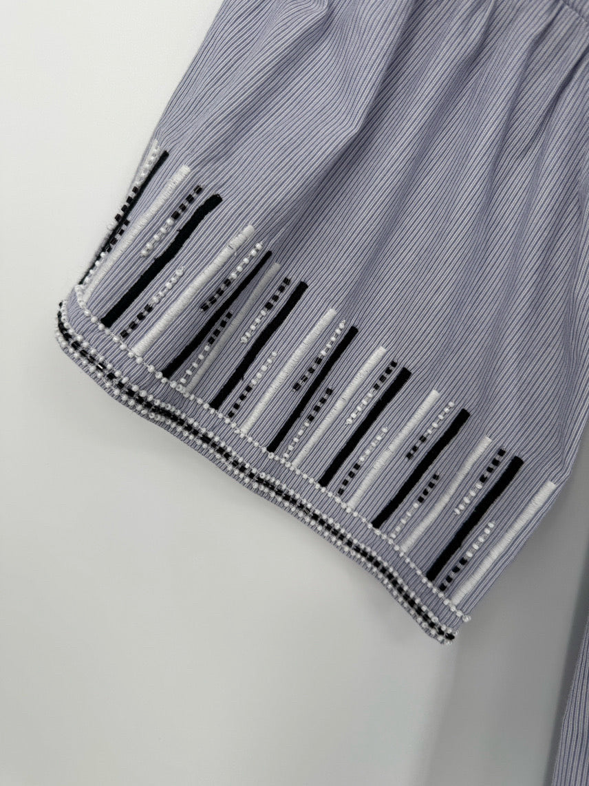 JUCCA Size S Blue Beaded Detail Maxi-Dress