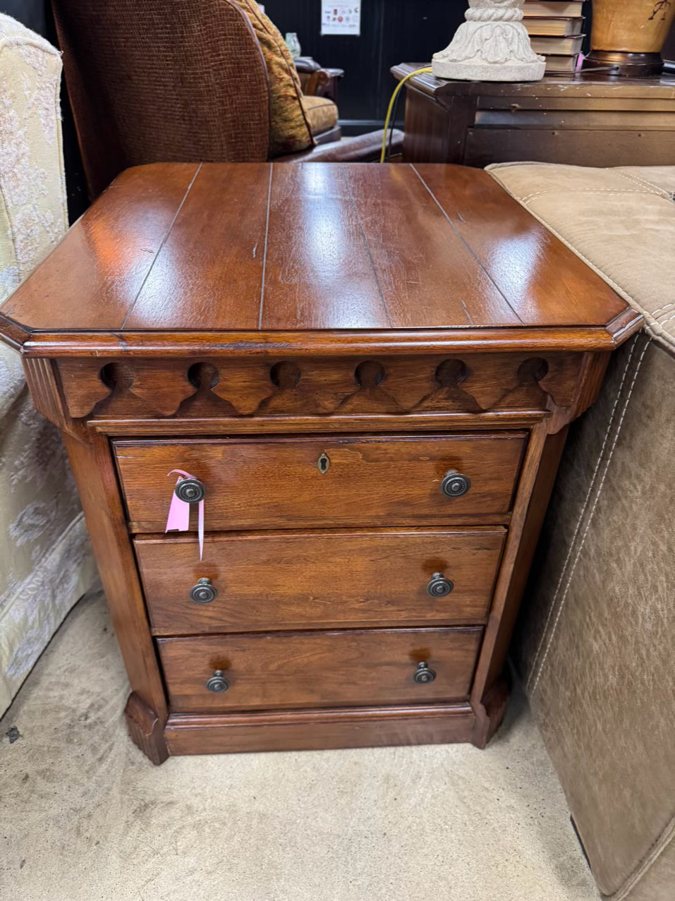 HECKMAN Wood 3-Drawer End Table