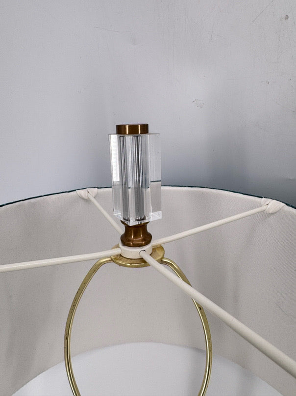 UTTERMOST Brass & Lucite Pair of Lamps