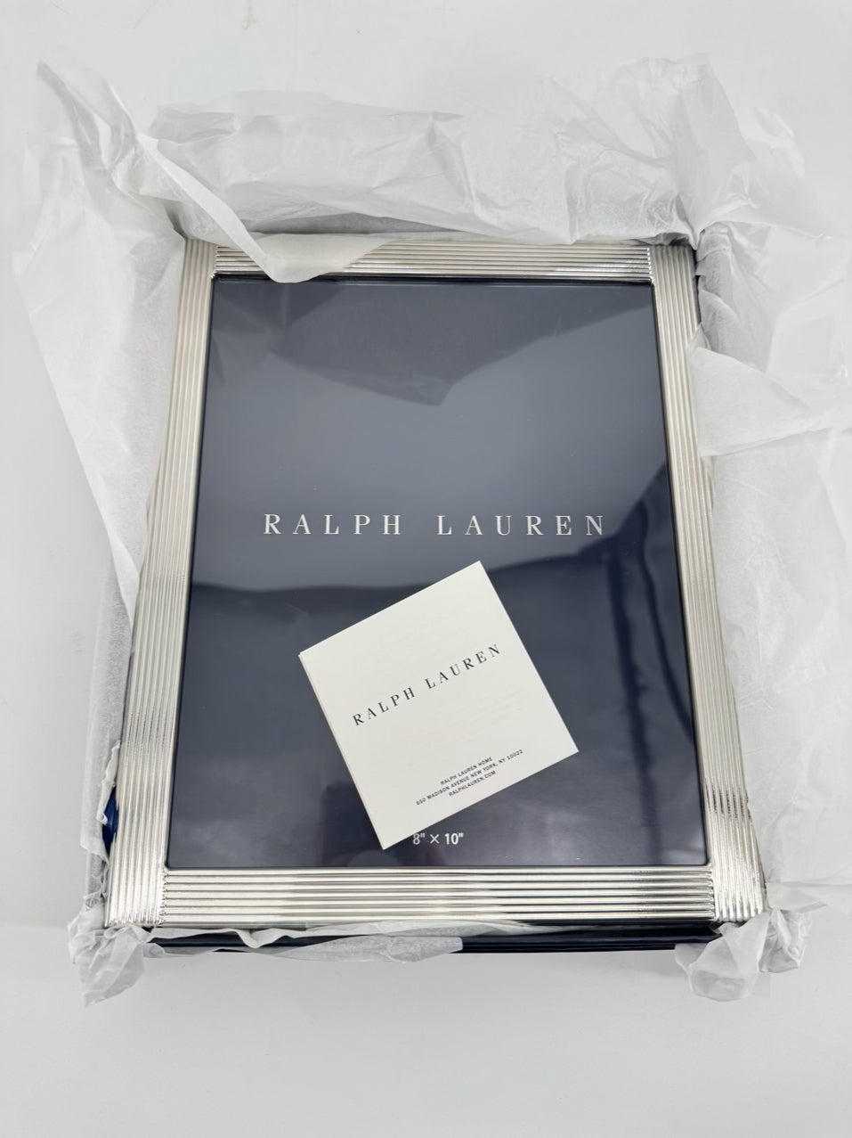 RALPH LAUREN Silver Luke Picture Frame w/ Box