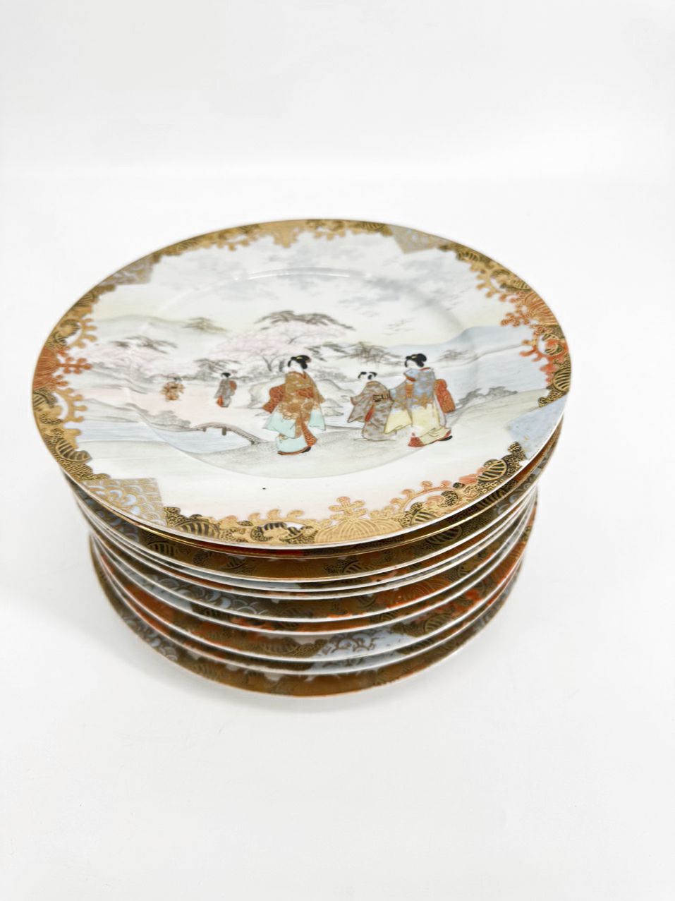 KUHN & KOMOR Porcelain Set of 10 Assorted Plates
