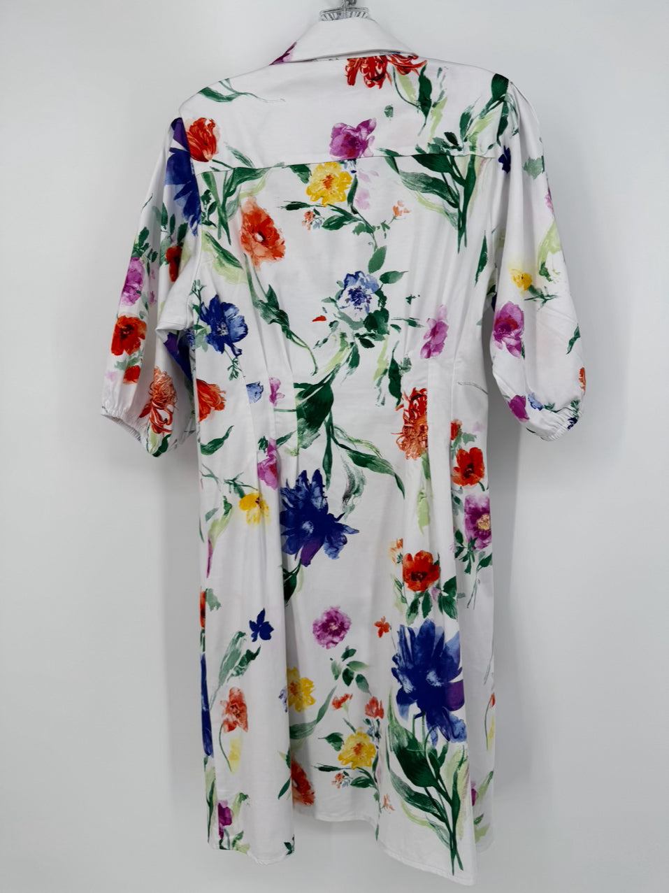 SCAPA Size M White & Multi-Color Floral Dress