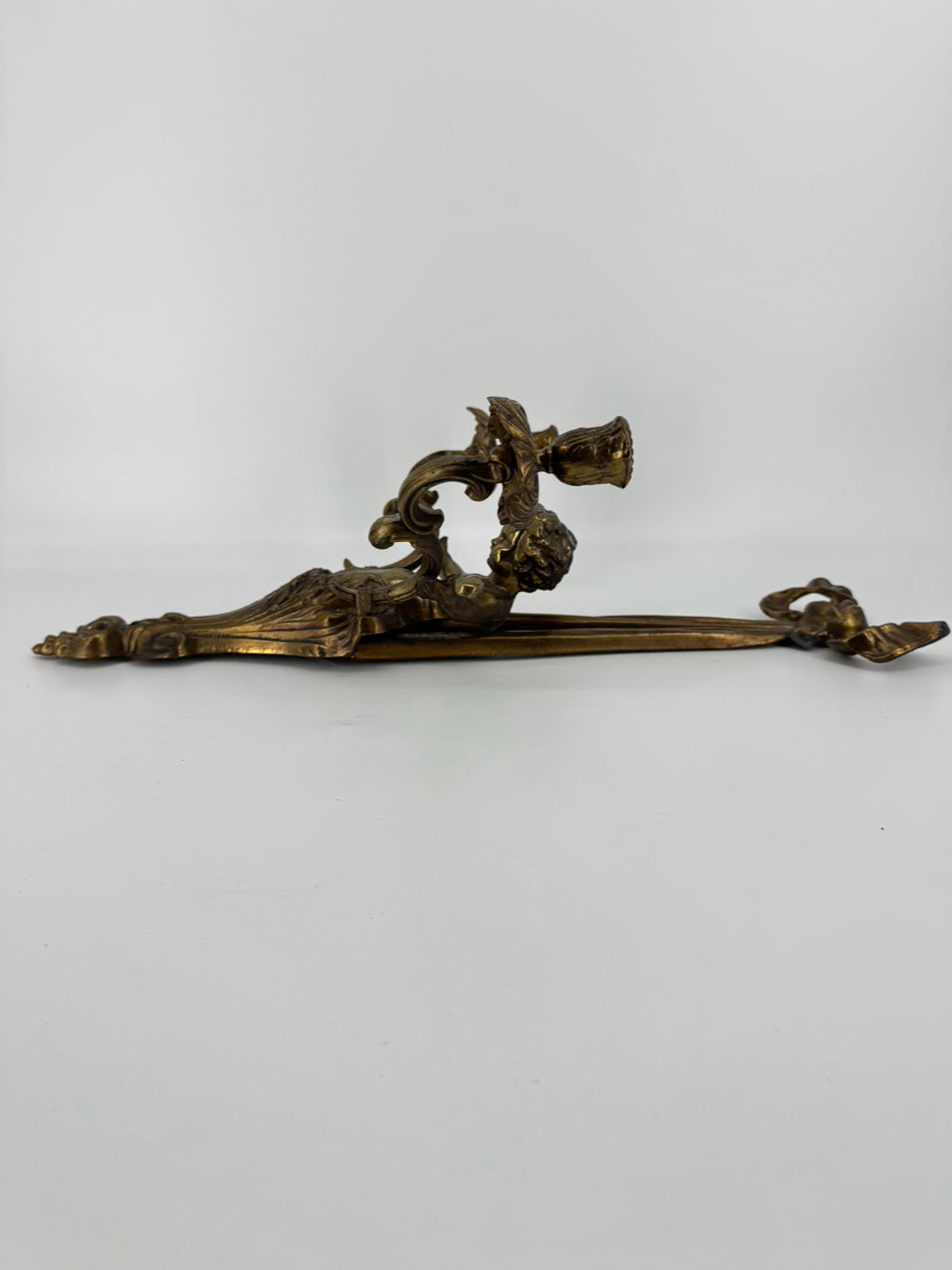 Brass Cupid & Bow Candle Sconce
