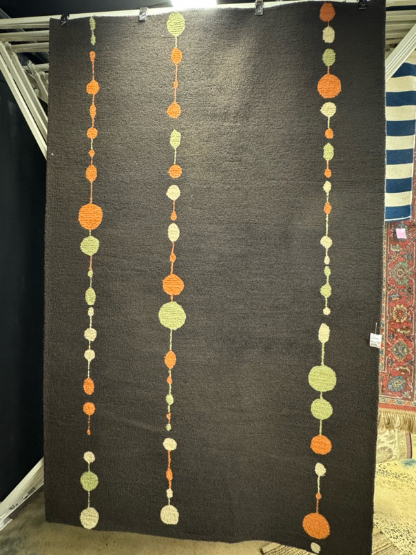 ROOM & BOARD Brown & Orange Mackintosh Beads Area Rug