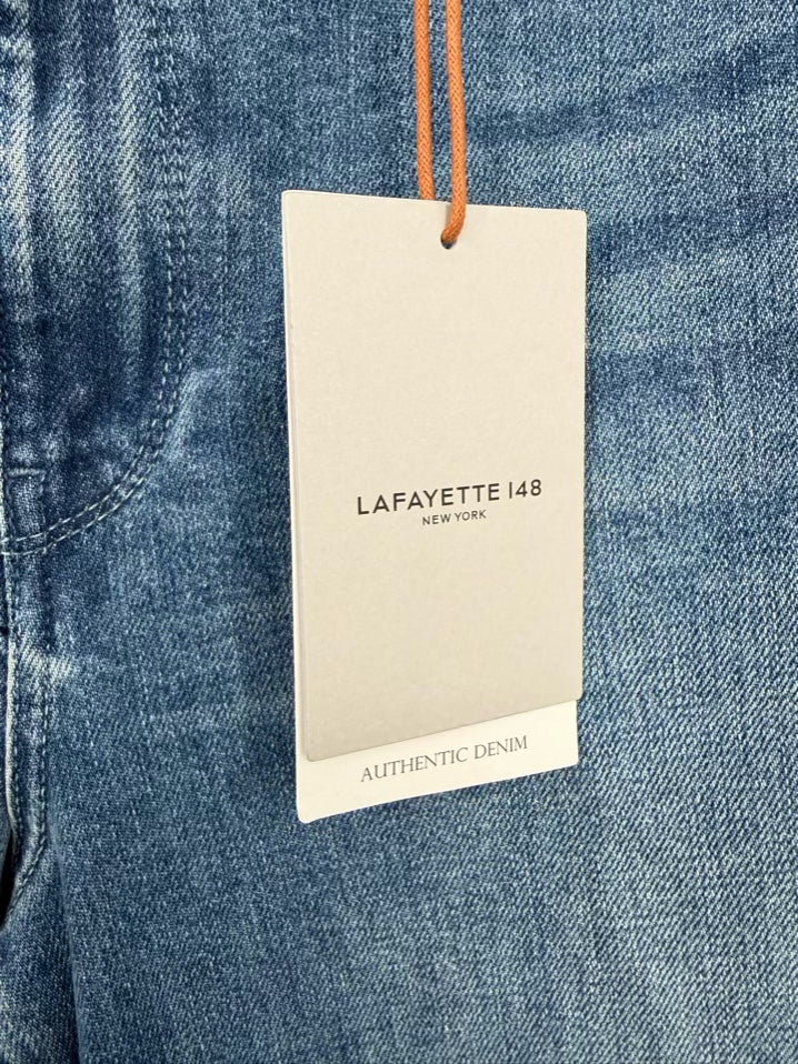 LAFAYETTE 148 Wmn's Size 31 Blue Denim Wide Leg Jeans NWT