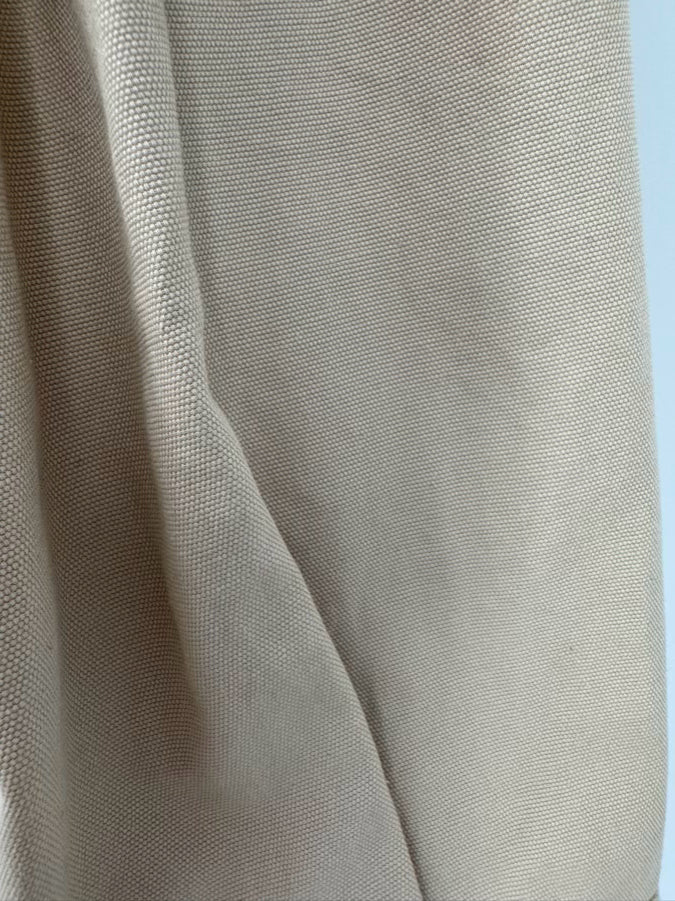 MELISSA NEPTON Size L Beige Faux Leather Clover Jacket