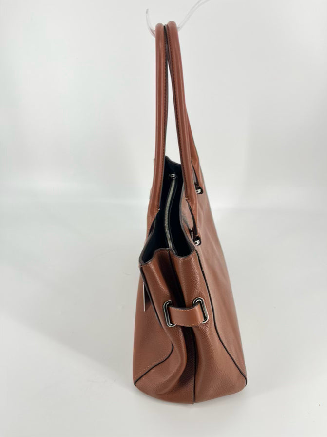COACH Brown Leather Swagger Tote