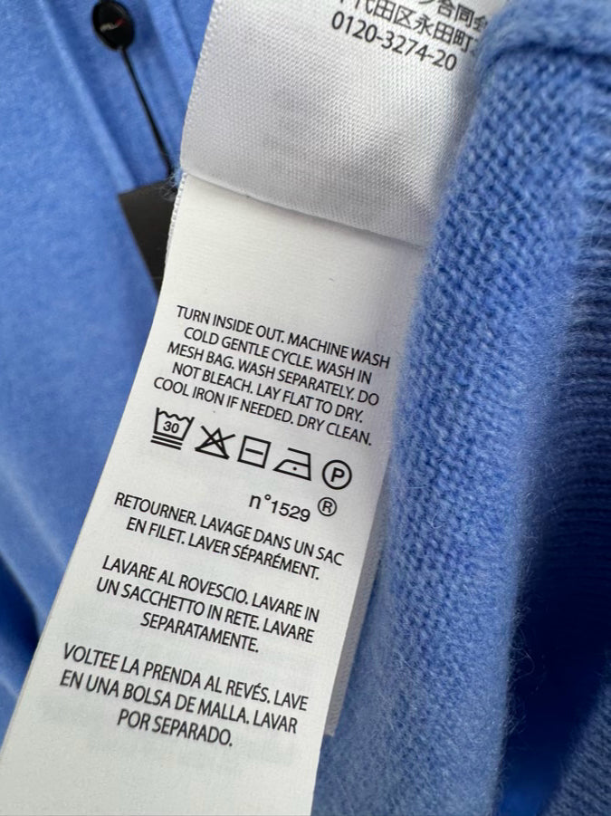 RLX by RALPH LAUREN Size XL Blue Cashmere Hoodie NWT