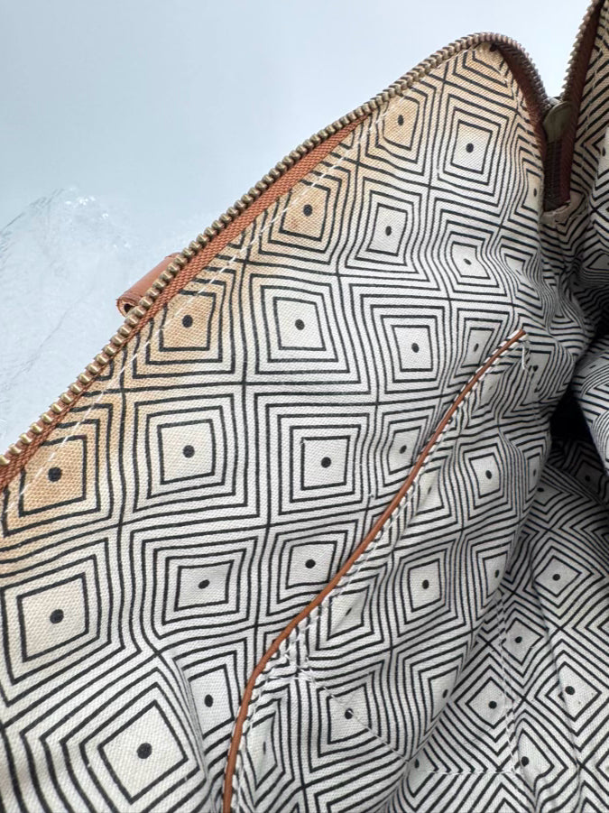 LIEBESKIND Cognac Leather Crossbody Bag