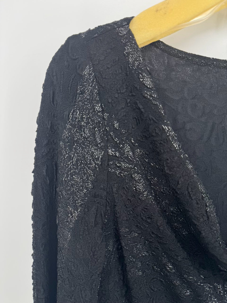 CARTISE Size 12 Black Textured Dress NWT