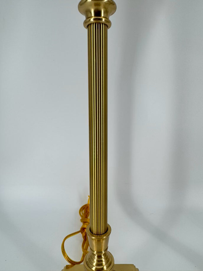 BOMBAY Brass & Glass Pair of Buffet Lamps
