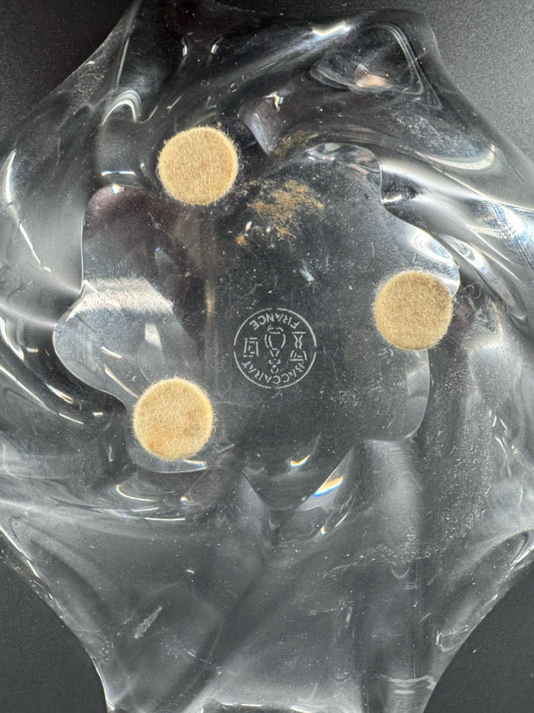 BACCARAT Crystal Freeform Splash Trinket Dish