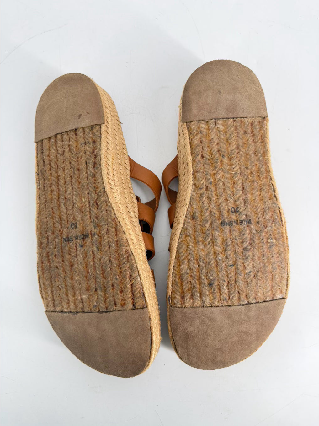 RALPH LAUREN Size 10 Cognac Leather Sandals