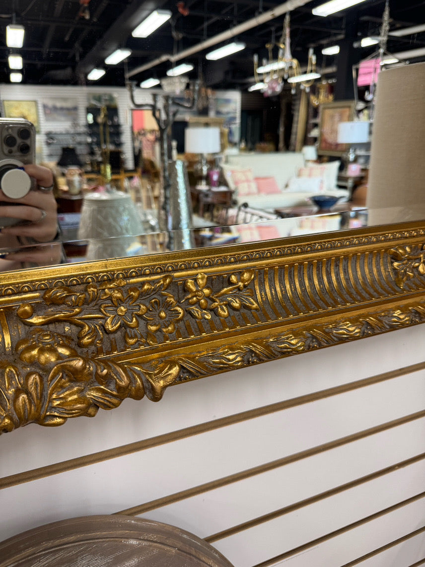 Gold Beveled Ornate Mirror