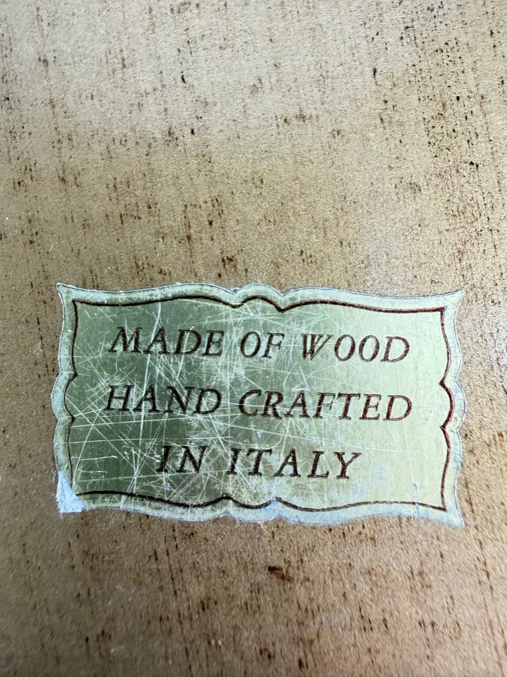 ITALY Gold Wood Florentine Bow Tray