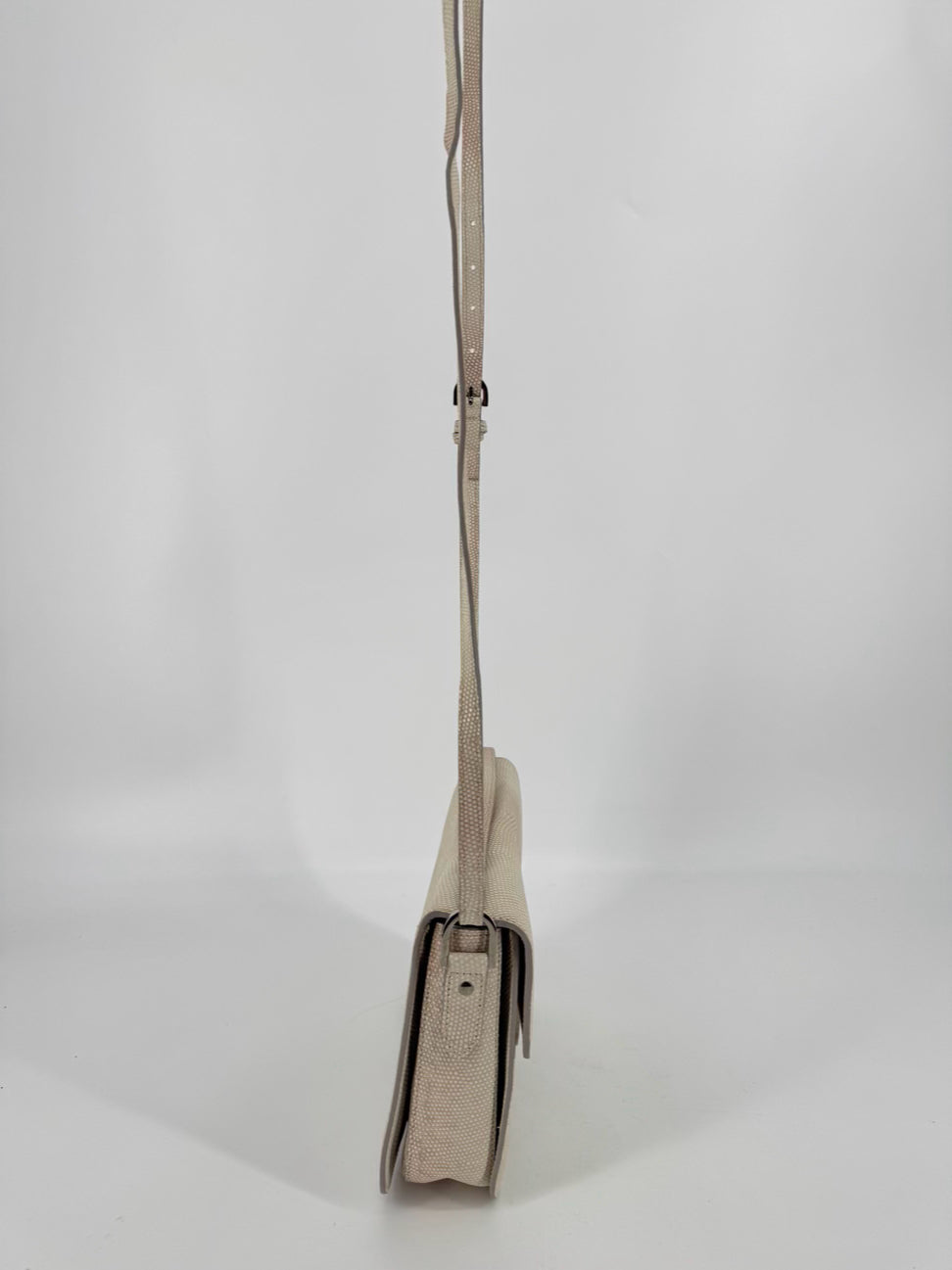 L.K. BENNETT Off White Pebbled Leather Handbag NWT