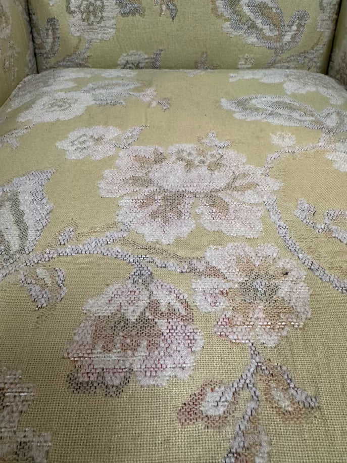 VINTAGE Yellow Floral Chair