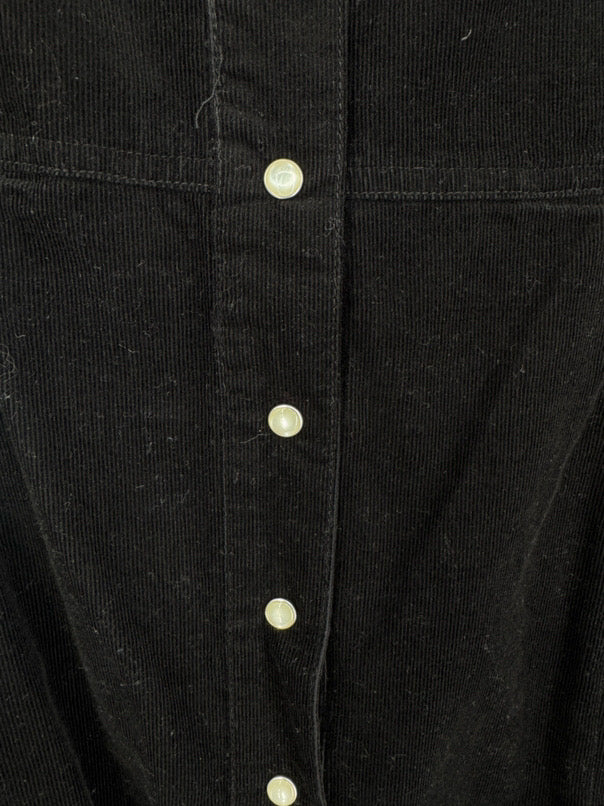 DEAR JOHN Size M Black Corduroy Dress NWT