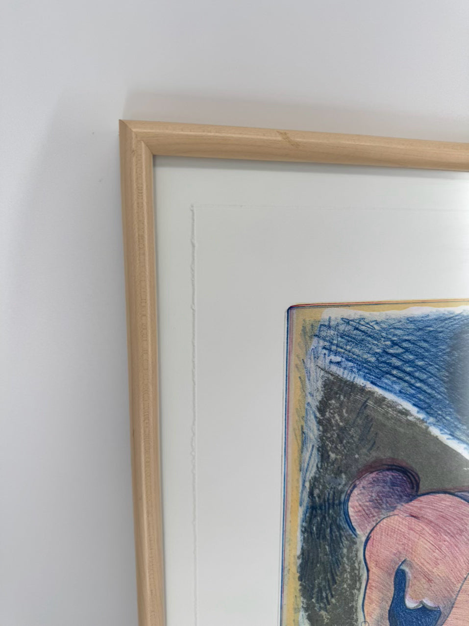 ALEX HITCHCOCK Nudes Framed Art in Blond Wood Frame