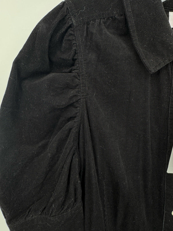 DEAR JOHN Size M Black Corduroy Dress NWT