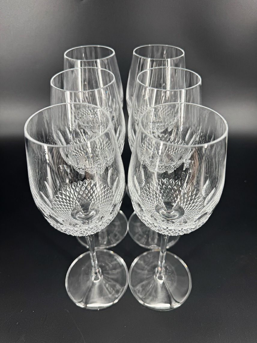 WATERFORD Crystal Colleen Set of 6 Wine Glasses