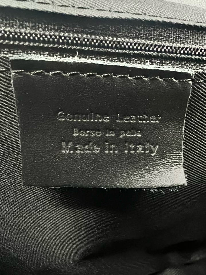 BORSE IN PELLE Black Leather Quilted Purse