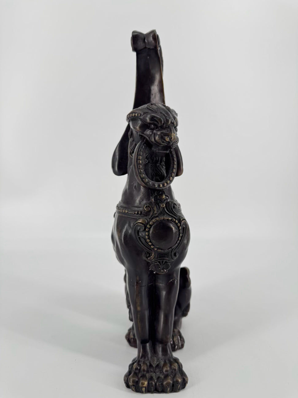 Metal Winged Lion Figure
