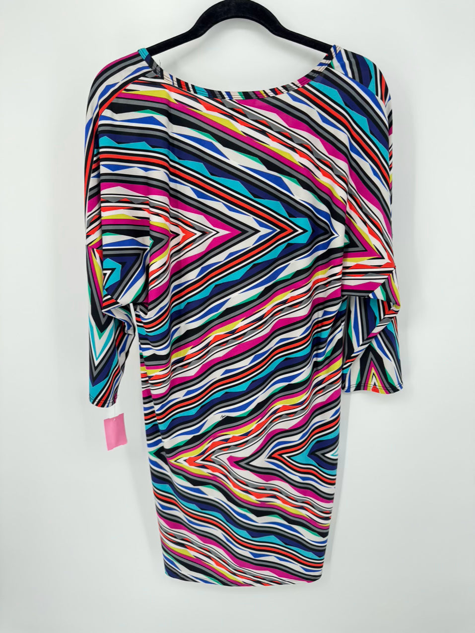 TRINA TURK Size L Multi Color Stripe Print Dress NWT