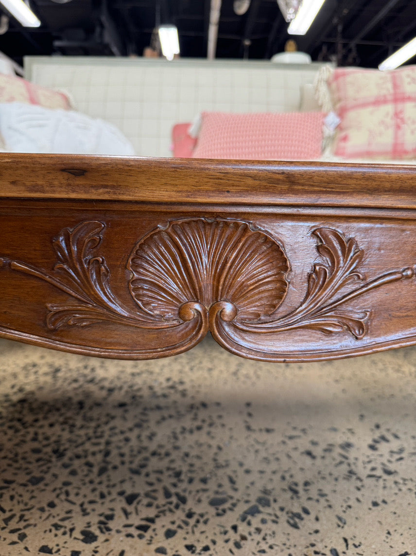 ITALY Wood Carved Detail Coffee Table