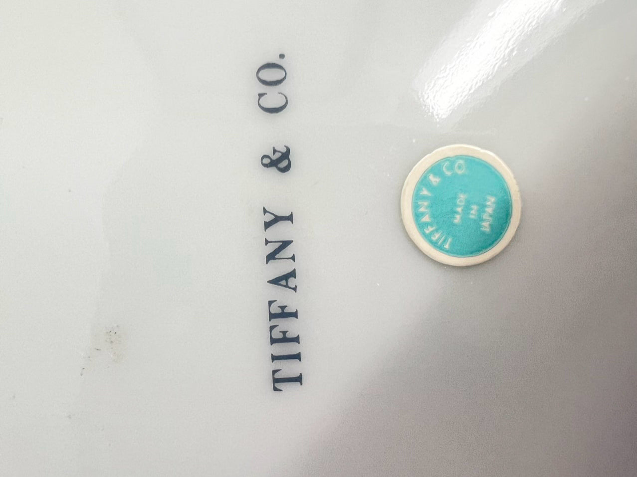 TIFFANY & CO. White & Blue Chinoiserie Bowl