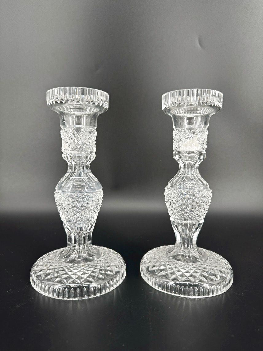 WATERFORD Crystal Alana Pair of Candleholders