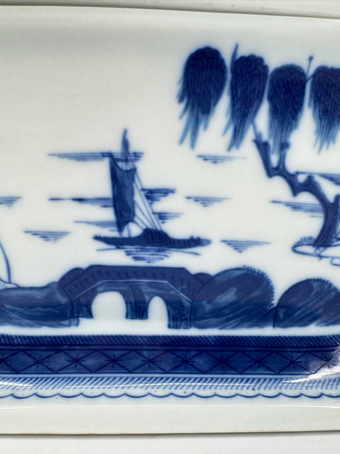 MOTTAHEDEH Blue & White Porcelain Tureen