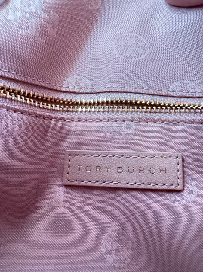 TORY BURCH Blush Quilted Leather Crossbody Bag