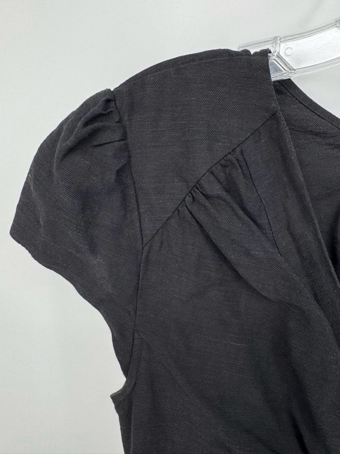 SANDRO Size 36 Black Cutout Detail Dress