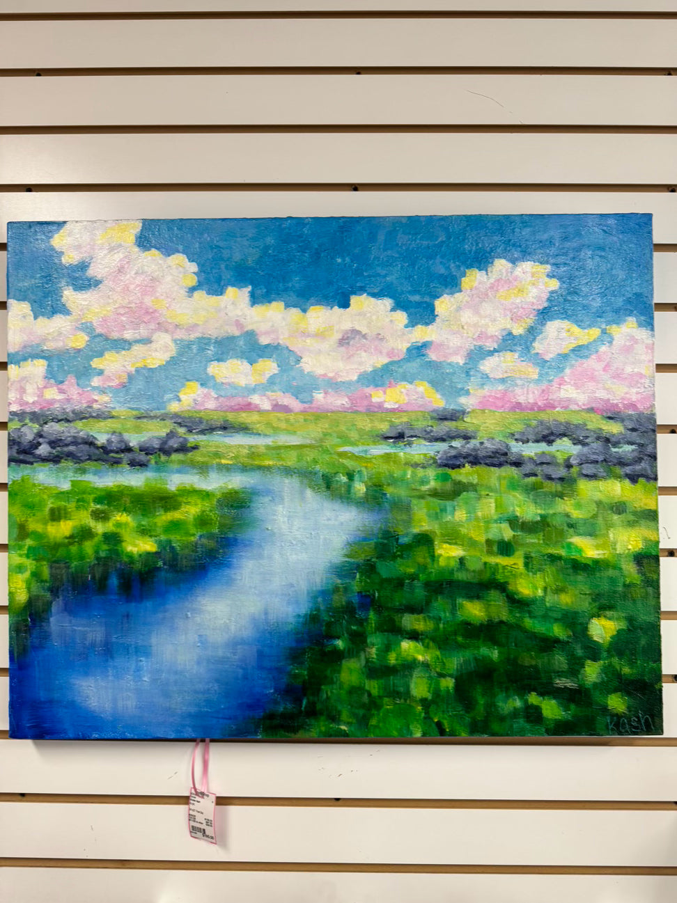 KRISTEN KASH Pixel Bay Acrylic Painting on Canvas