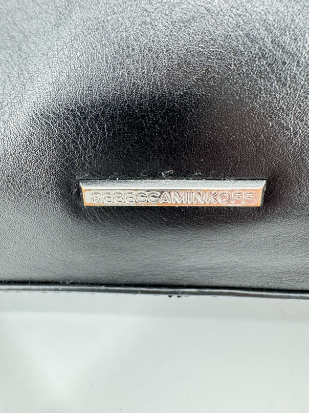 REBECCA MINKOFF Black Leather Backpack