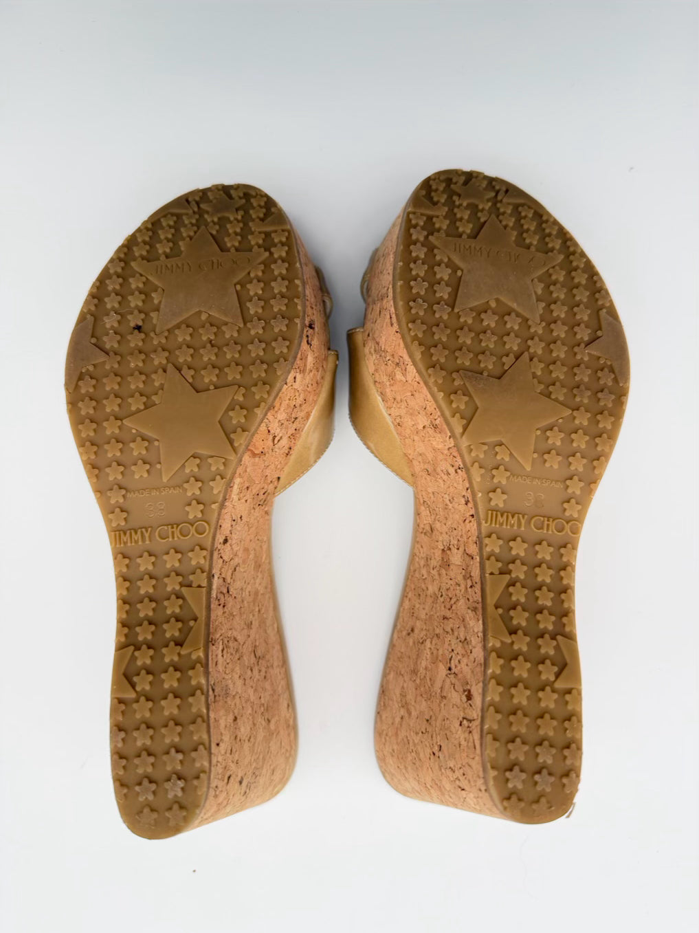 JIMMY CHOO Size WMNS 38 Natural Cork Wedge
