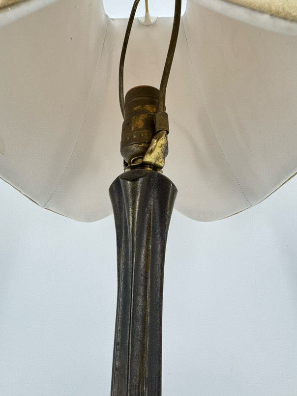 Brown Metal Leaves Lamp
