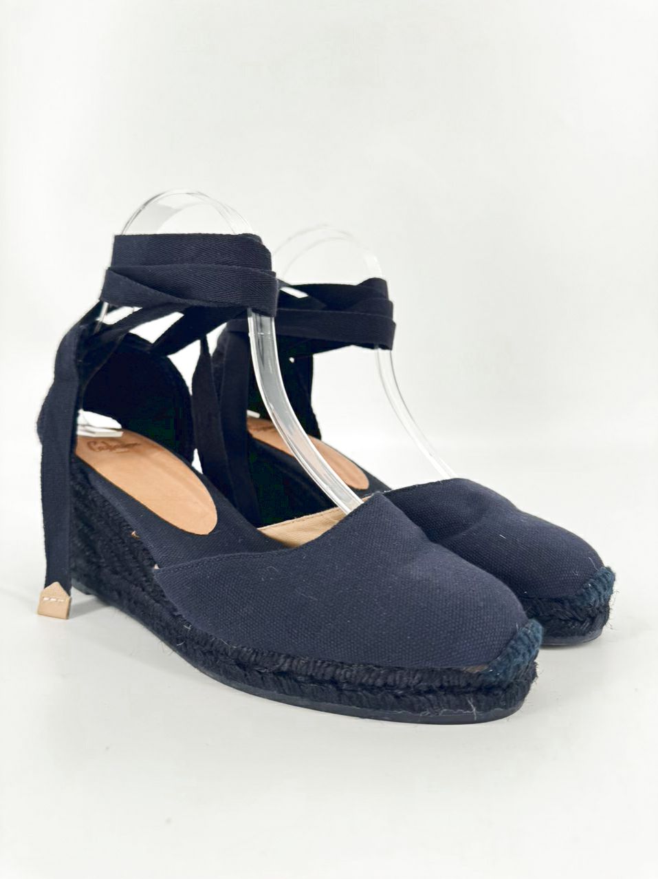 CASTANER Size 39 Navy Canvas Espadrilles