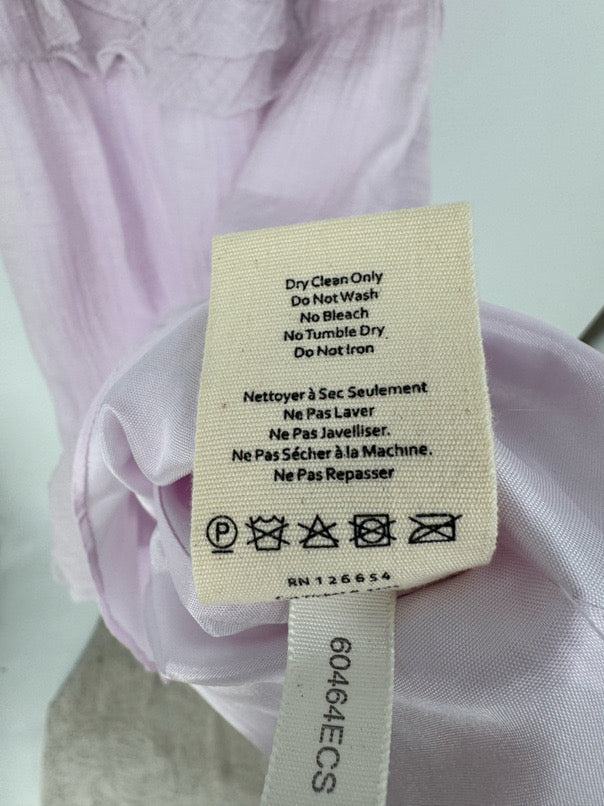 L'AGENCE Size 8 Lilac Ruffle Halter Dress