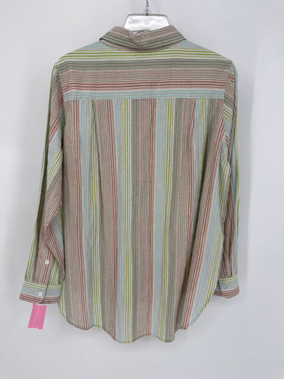 SUNDAYS by WEARESUNDAYS Size XS Green Print Stripe Emmie Shirt NWT