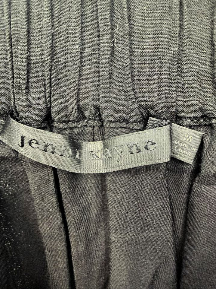 JENNI KAYNE Size M Black Cotton Linen Blend Sleeveless Maxi-Dress