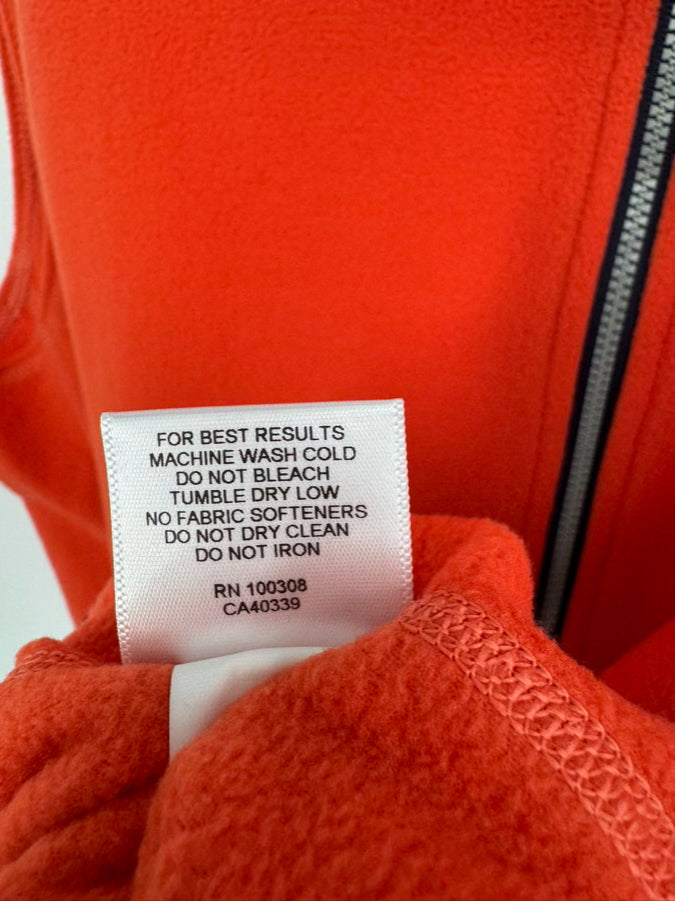 PETER MILLAR Size M Orange Fleece Vest NWT