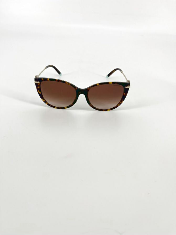 TIFFANY & CO. Tortoise Shell Metal Sunglasses