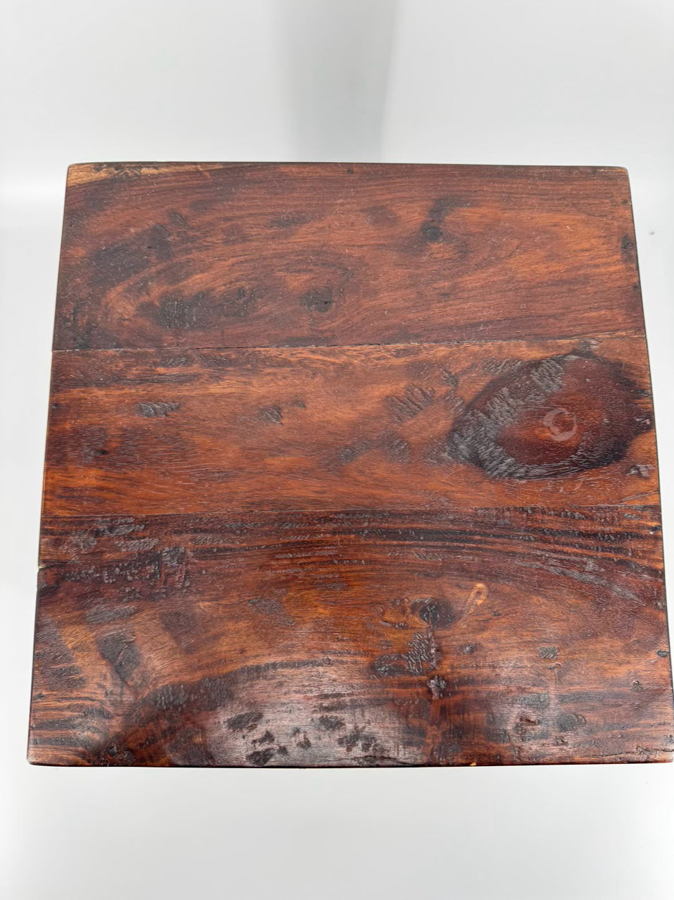 Wood Square Trunk w/ Handles