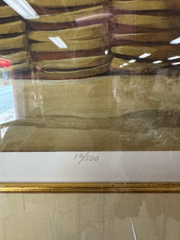 DELLA ROBERTS "One Day" Signed Print in Brushed Gold Frame