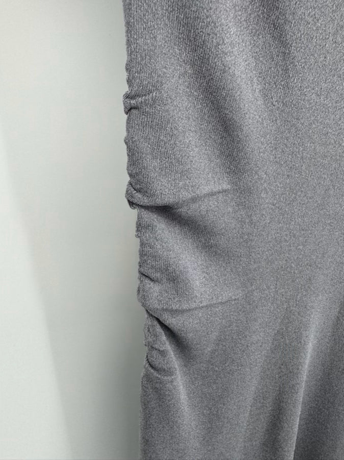 DISSH Size M Gray Marle Asymmetrical Maxi-Dress NWT